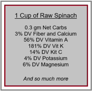 spinach nutrition information